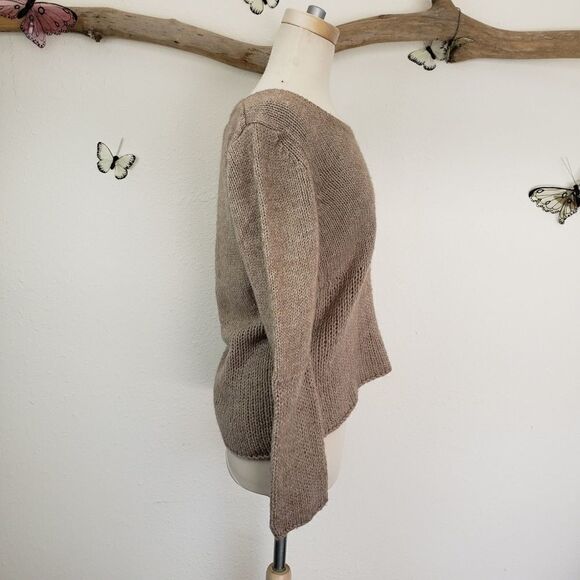 Sundance catalog tan wool blend sweater - Picture 5 of 6